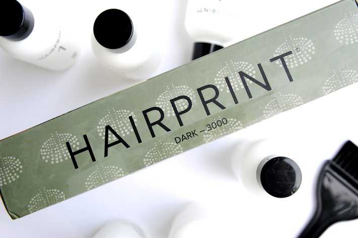 The hairprint technology unboxed on a table