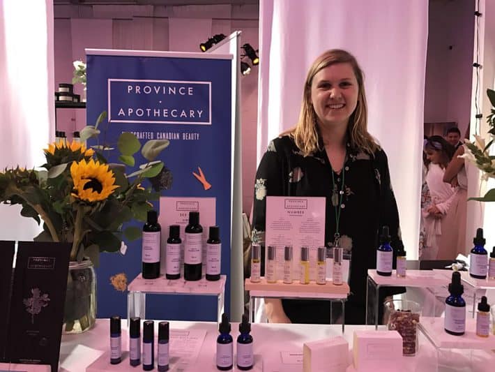 Province Apothecary founder julie clark at indie beauty expo