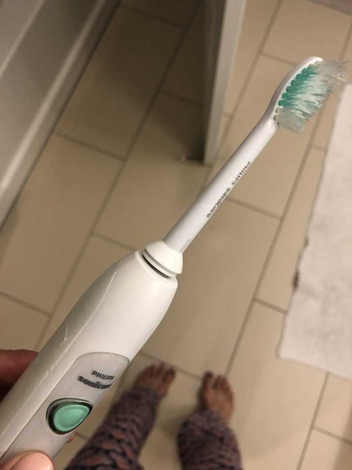 a clean toothbrush after using force of nature 