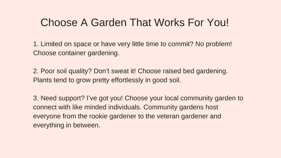 organic garden options