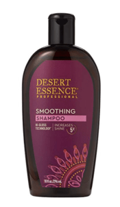 a product image of desert essence budget organic shampoo