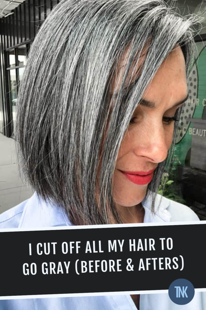 Go Grey Remove I cut off all my hair to go gray (before & afters) - The New Knew