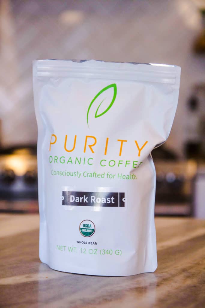 A bag of Purity coffee