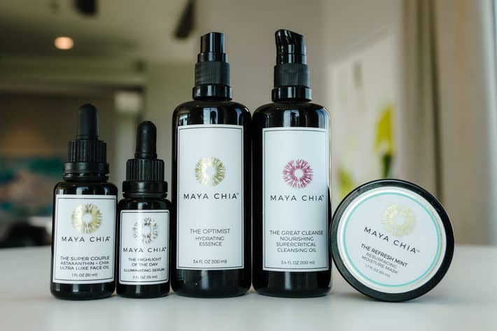 Maya Chia skincare products