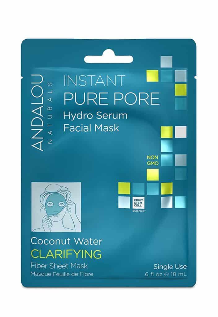 blue packet of Andalou Naturals facial mask
