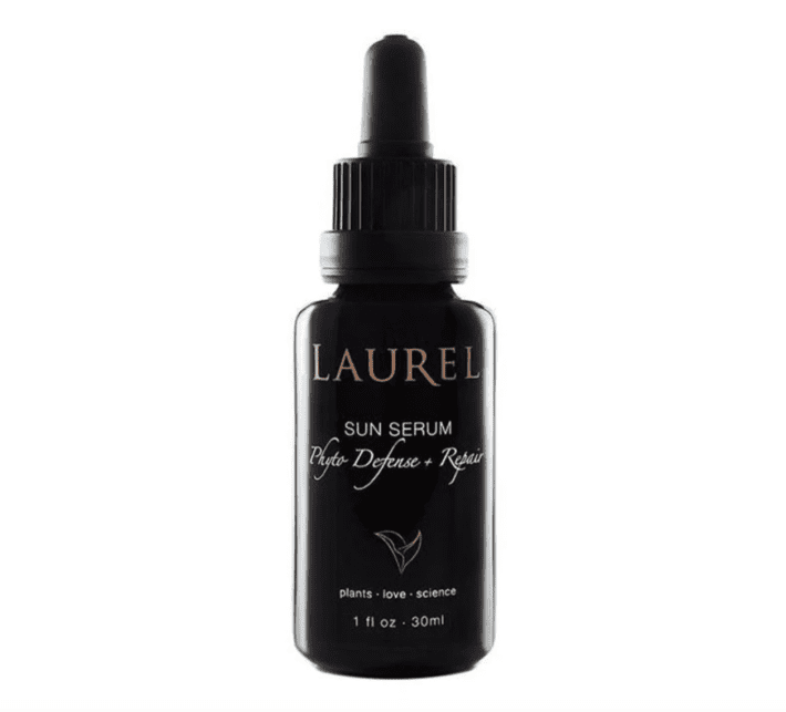 Bottle of Laurel's sun serum