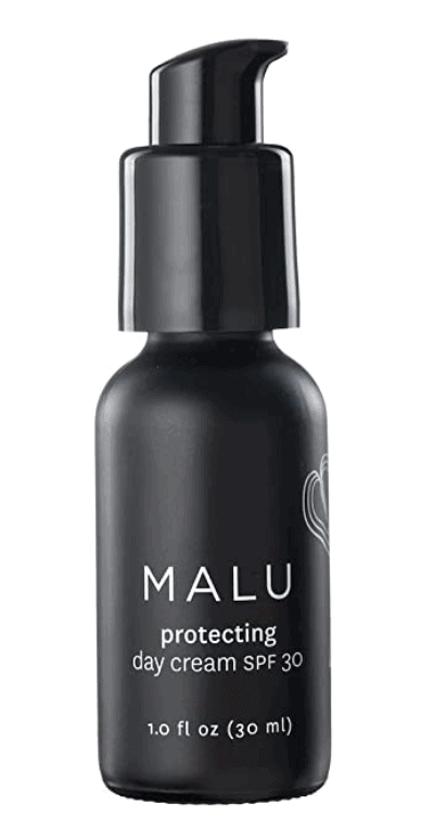 bottle of MALU Protecting Day Cream + SPF 30