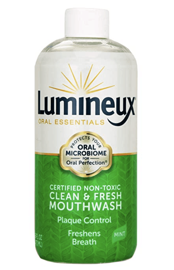 Bottle of Oral Essentials Mouthwash 