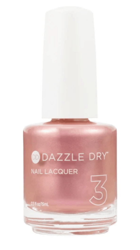 Dazzle dry nail polish bottle in peach