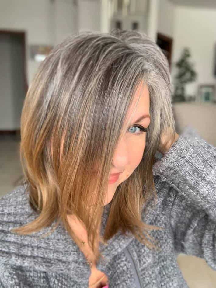 10 Ways to Grow Hair Out Gray - The New Knew