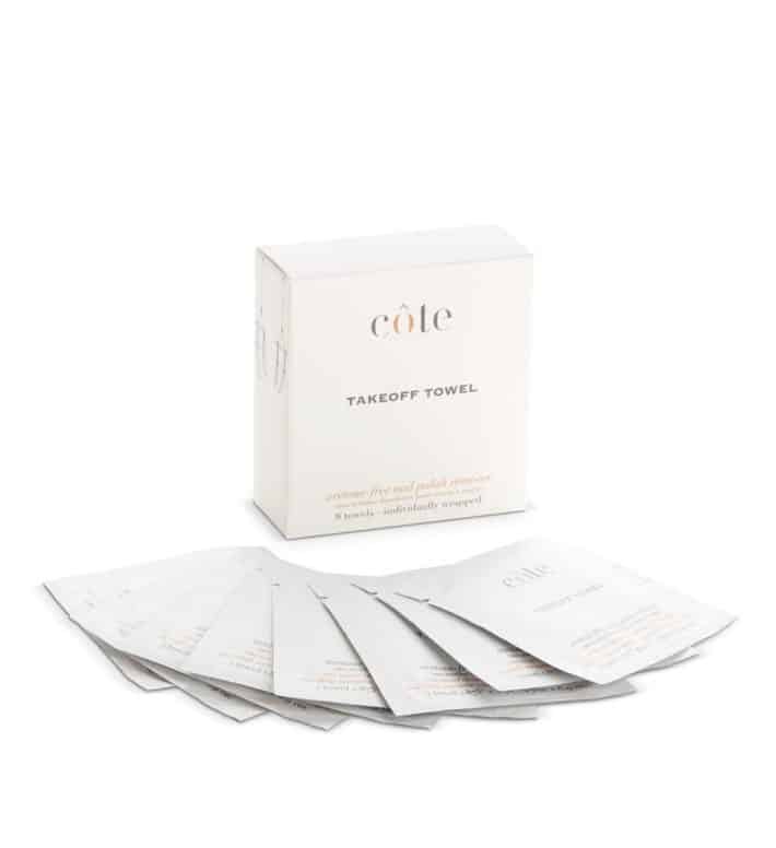 Polish remover towel set from Cote