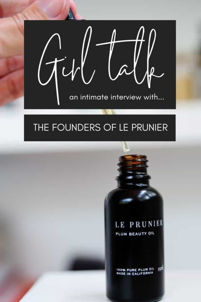 Le Prunier Beauty Oil Bottle