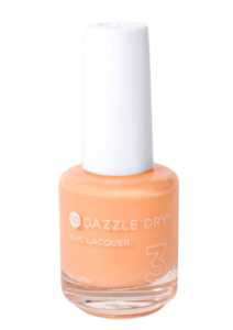 A bottle of Dazzle Dry Creamsicle Sorbet nail polish.