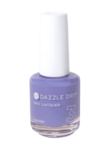 A bottle of Dazzle Dry Periwinkle Passion nail polish.