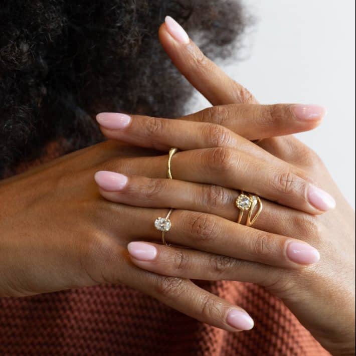 black woman wearing rings