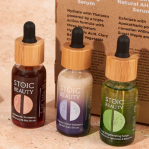 A trio of products from Stoic Beauty.