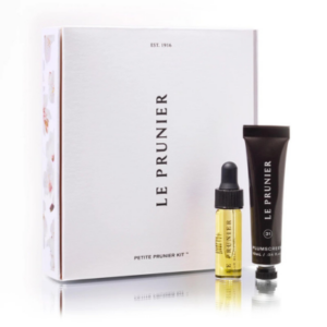 A kit of beauty products from Le Prunier.