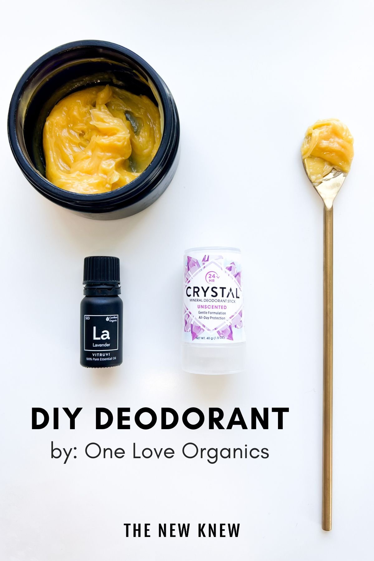 An image of ingredients for DIY deodorant.