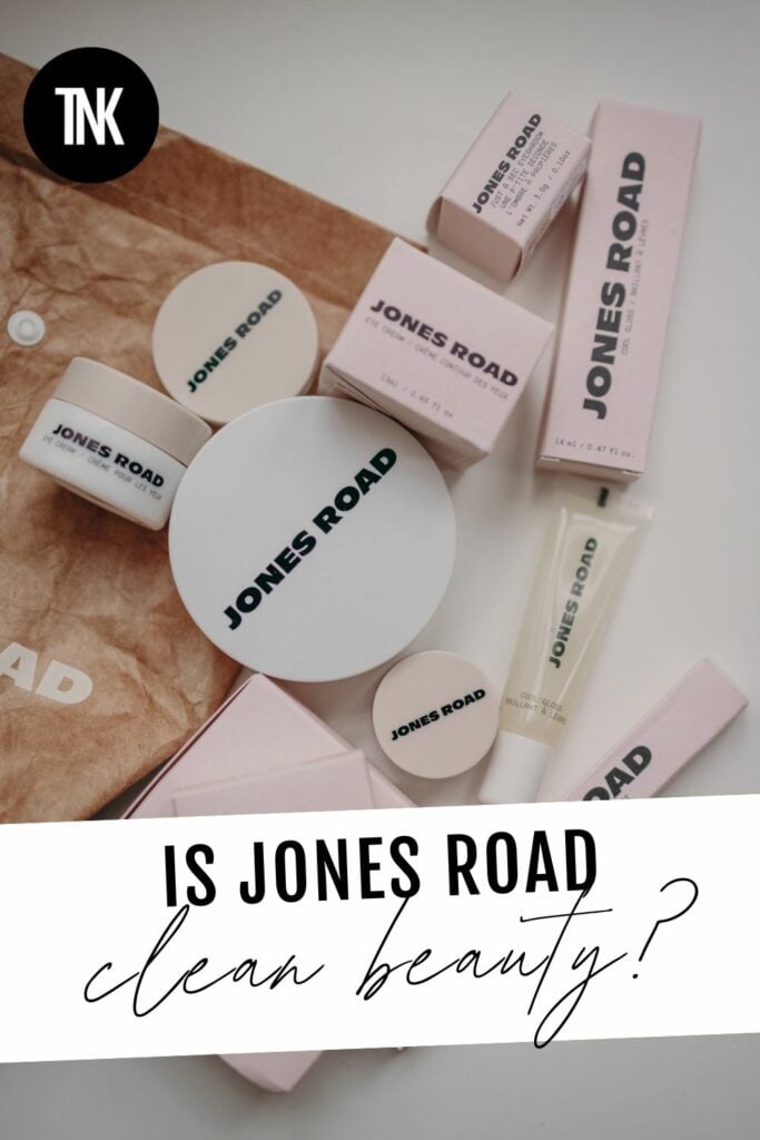 jones road beauty product flat lay