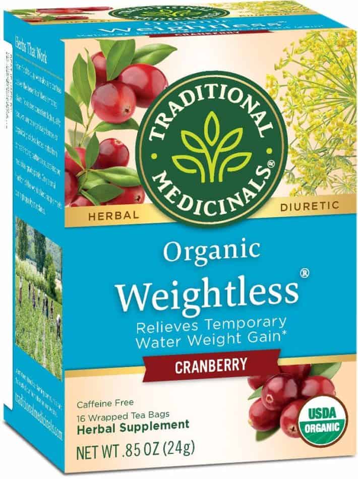 box of organic cranberry tea