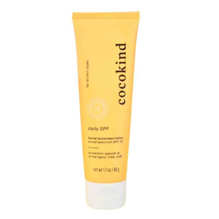 a tube of cocokind daily spf