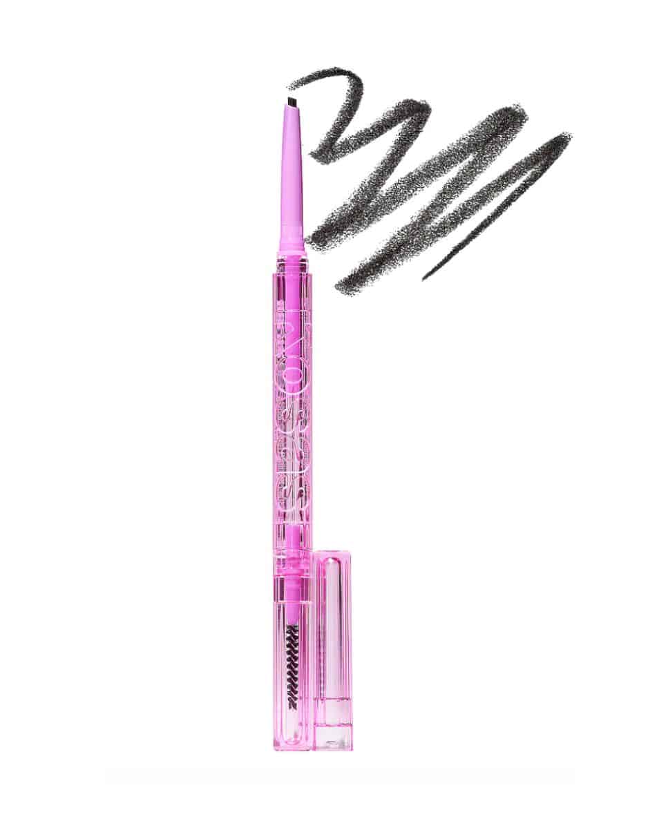 a pencil with spoolie by Kosas for brows
