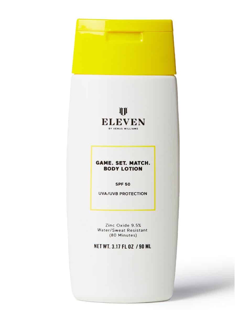 a container of body SPF by Eleven