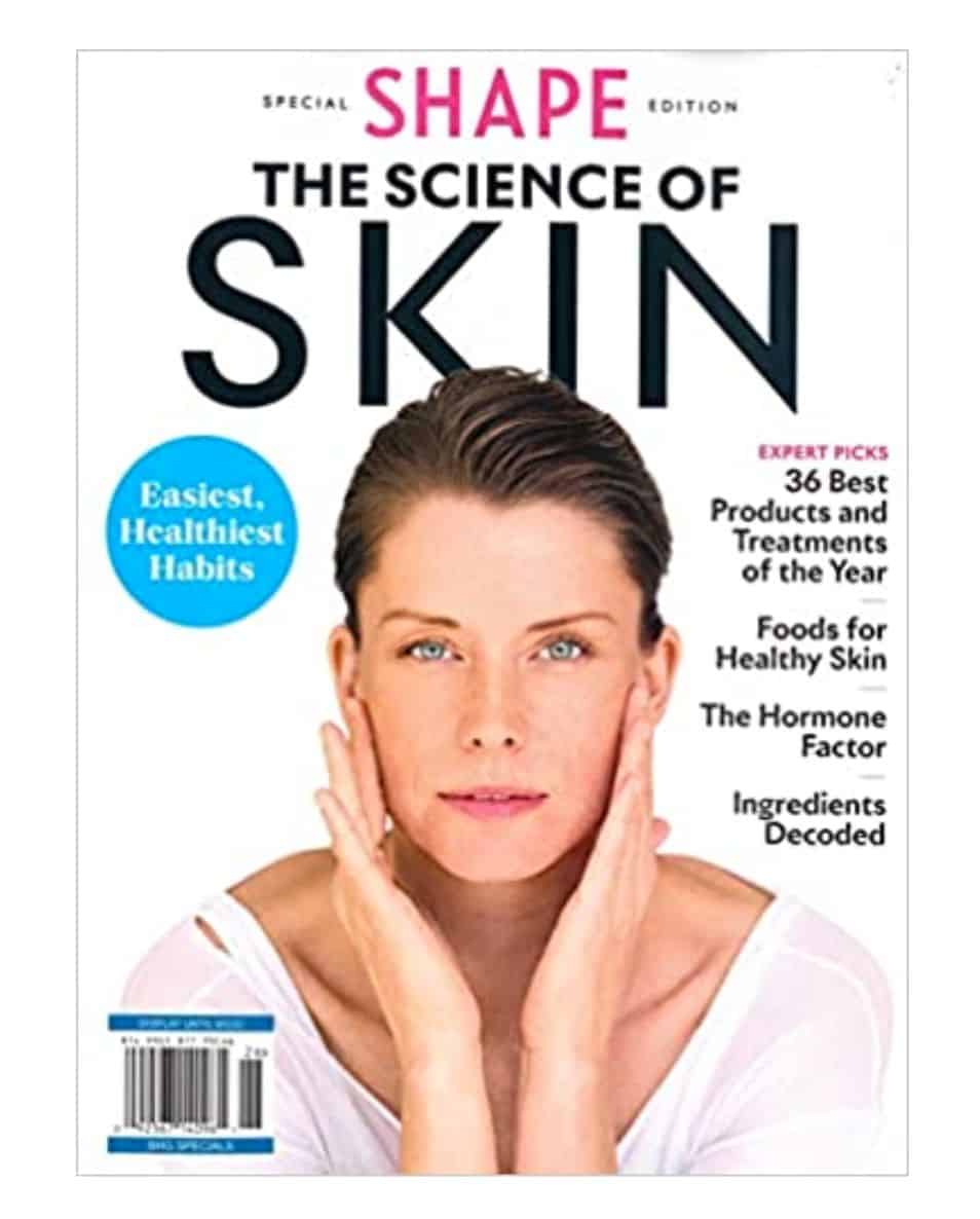 the cover of the shape magazine: the science of skin edition