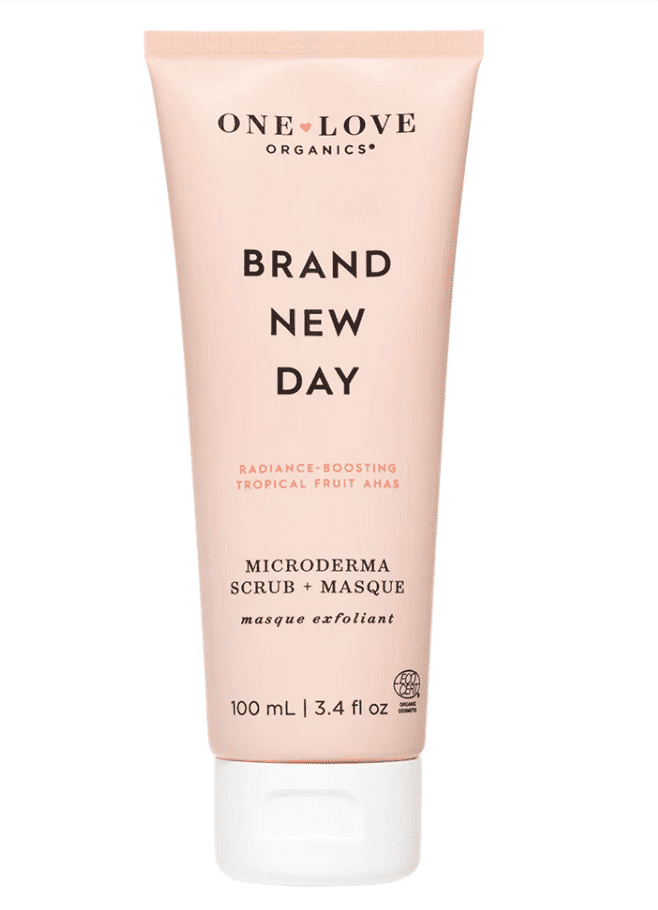 A bottle of Brand New Day face mask from One Love Organics.