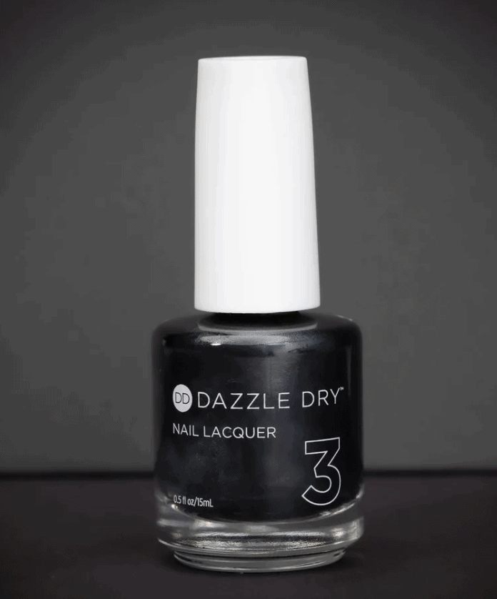 a bottle of dazzle dry bold nail polish color