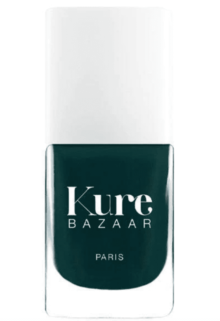 a bottle of kure bazaar nail polish (dark green)