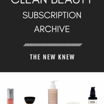 An assortment of clean beauty products