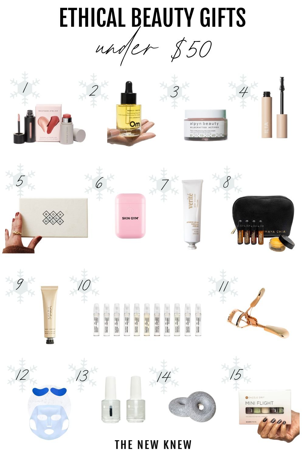 A collection of ethical beauty gifts under $50