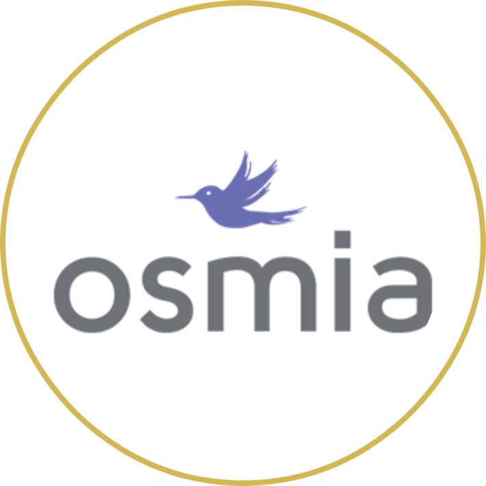 a brand logo for osmia 