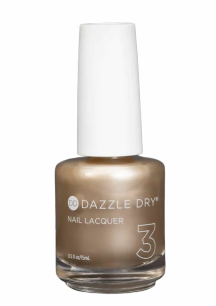 Dazzle Dry Champagne Suede nail polish.