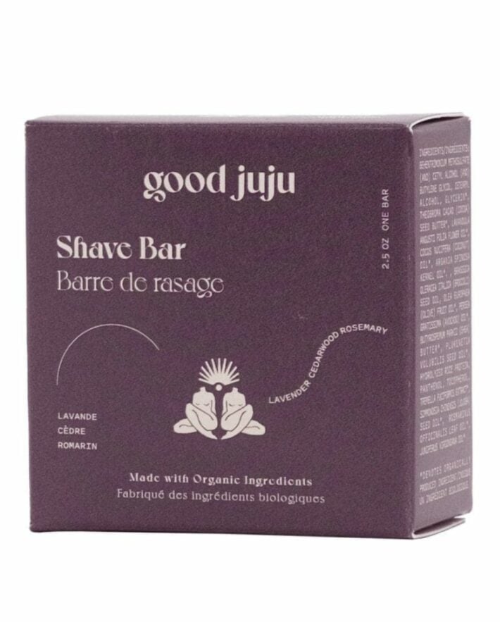 Good JuJu shave bar in packaging.