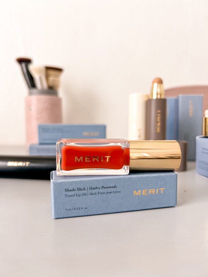 MERIT Beauty's Shade Slick Tinted Lip Oil.
