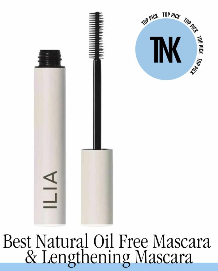 A tube of ILIA Limitless Mascara with a top pick icon.
