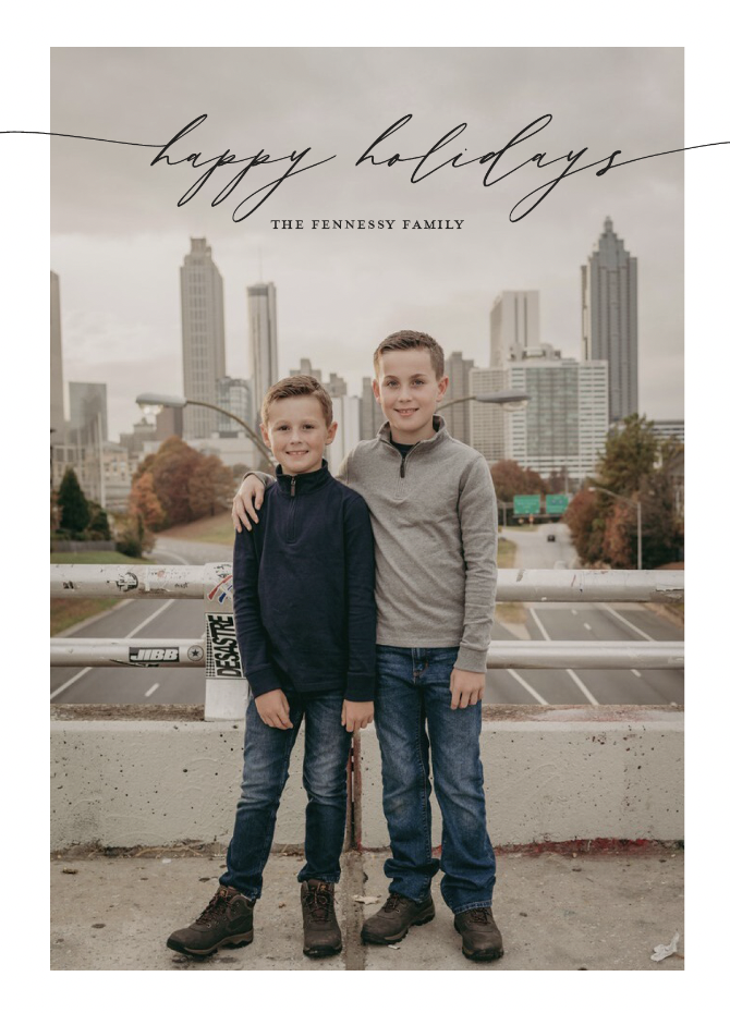 Two boys in the city