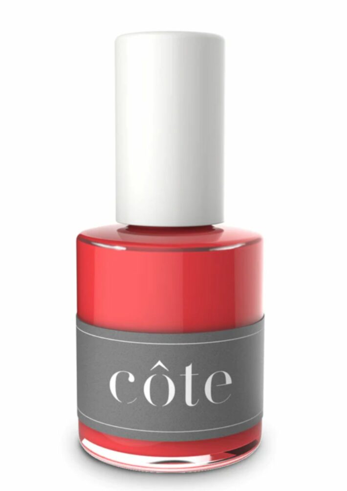 A bottle of Cote No.25 Creamy Candy Coated nail polish.