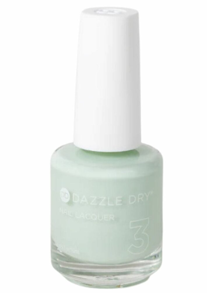 A bottle of Dazzle Dry LOL nail polish.