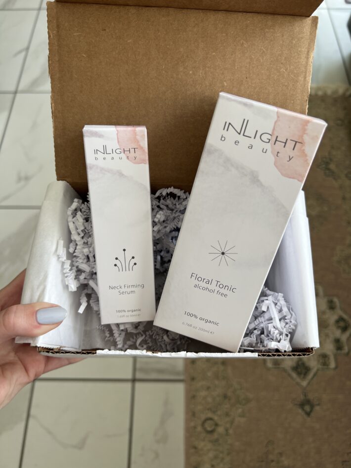 A box from beauty heroes with two products from InLight.