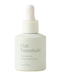 A bottle of Oak Essentials Ritual Oil.