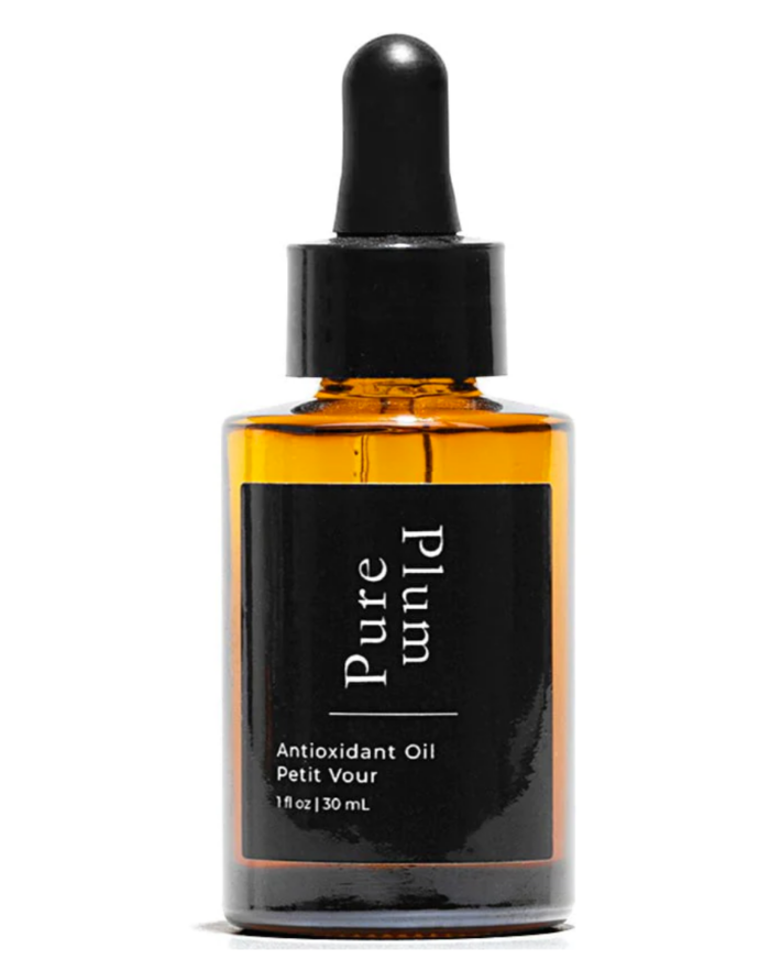 A bottle of Pure Plum oil.