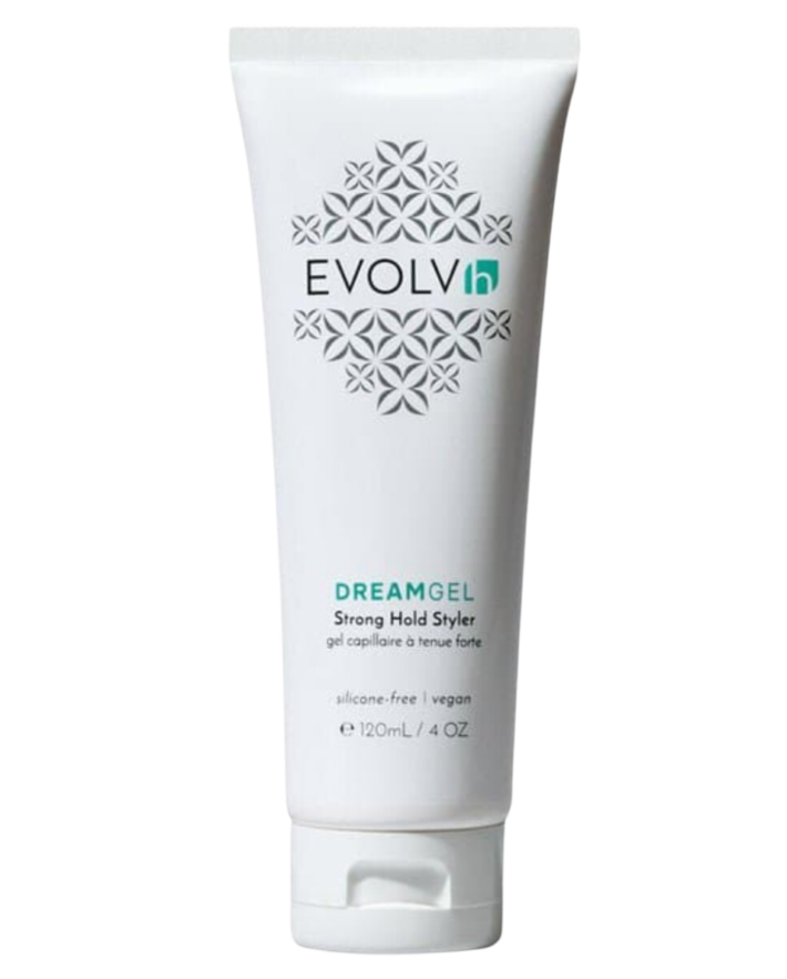 EVOLVh dream gel strong hold styler in container. 