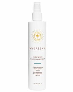 A bottle of innersense sweet spirit leave in conditioner