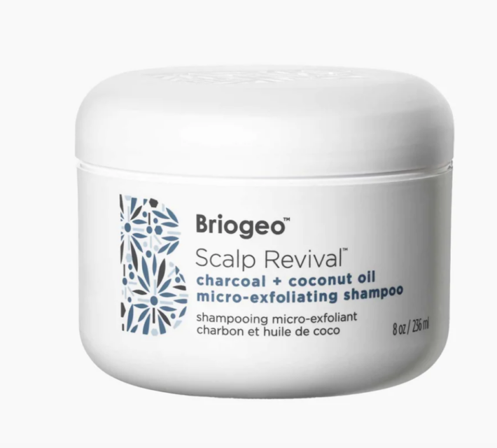 Briogeo Charcoal + Coconut Oil Micro-exfoliating shampoo.
