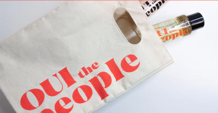A bag of products from OUI the People