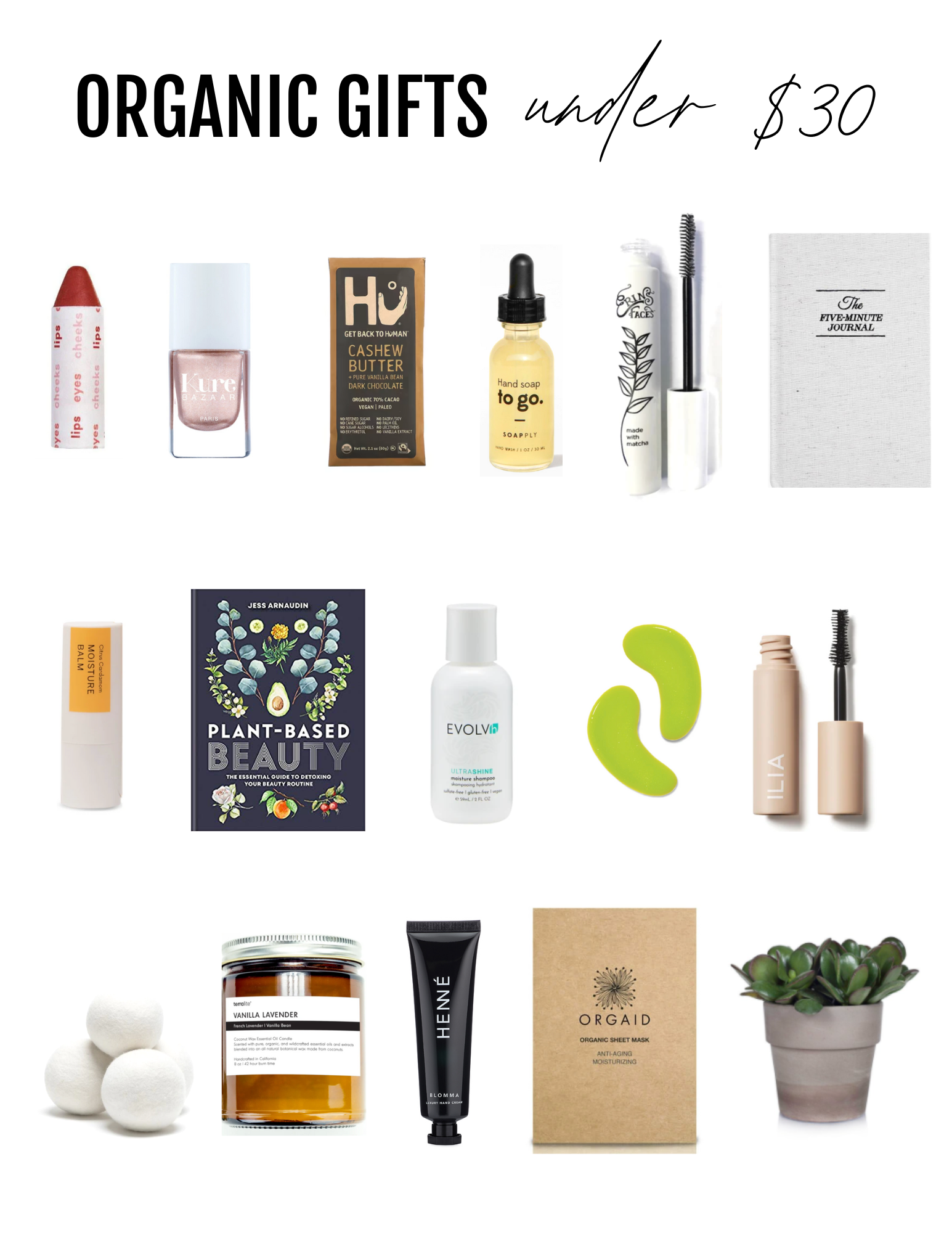 Organic Gift Guide: 20 under $30! The New Knew The New Knew