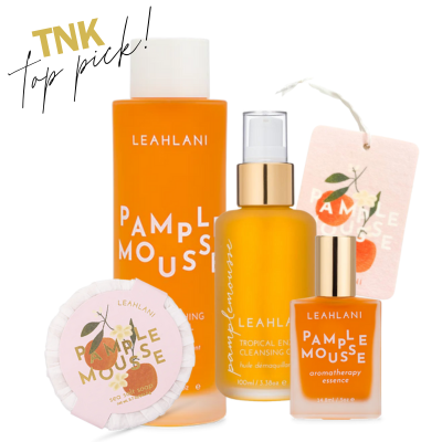 A collection of Pamplemousse products from Leahlani.